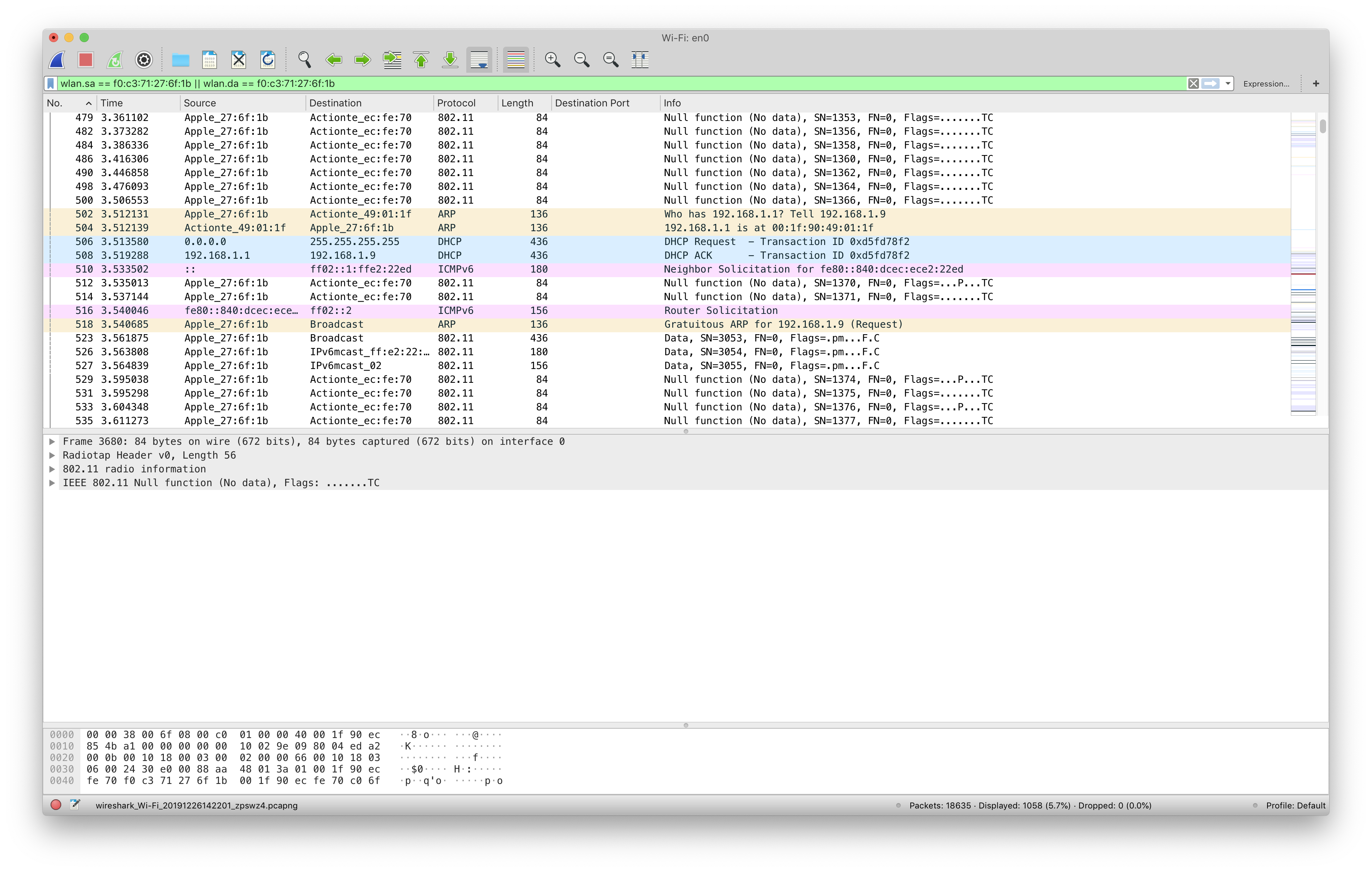 Capturing WiFi traffic